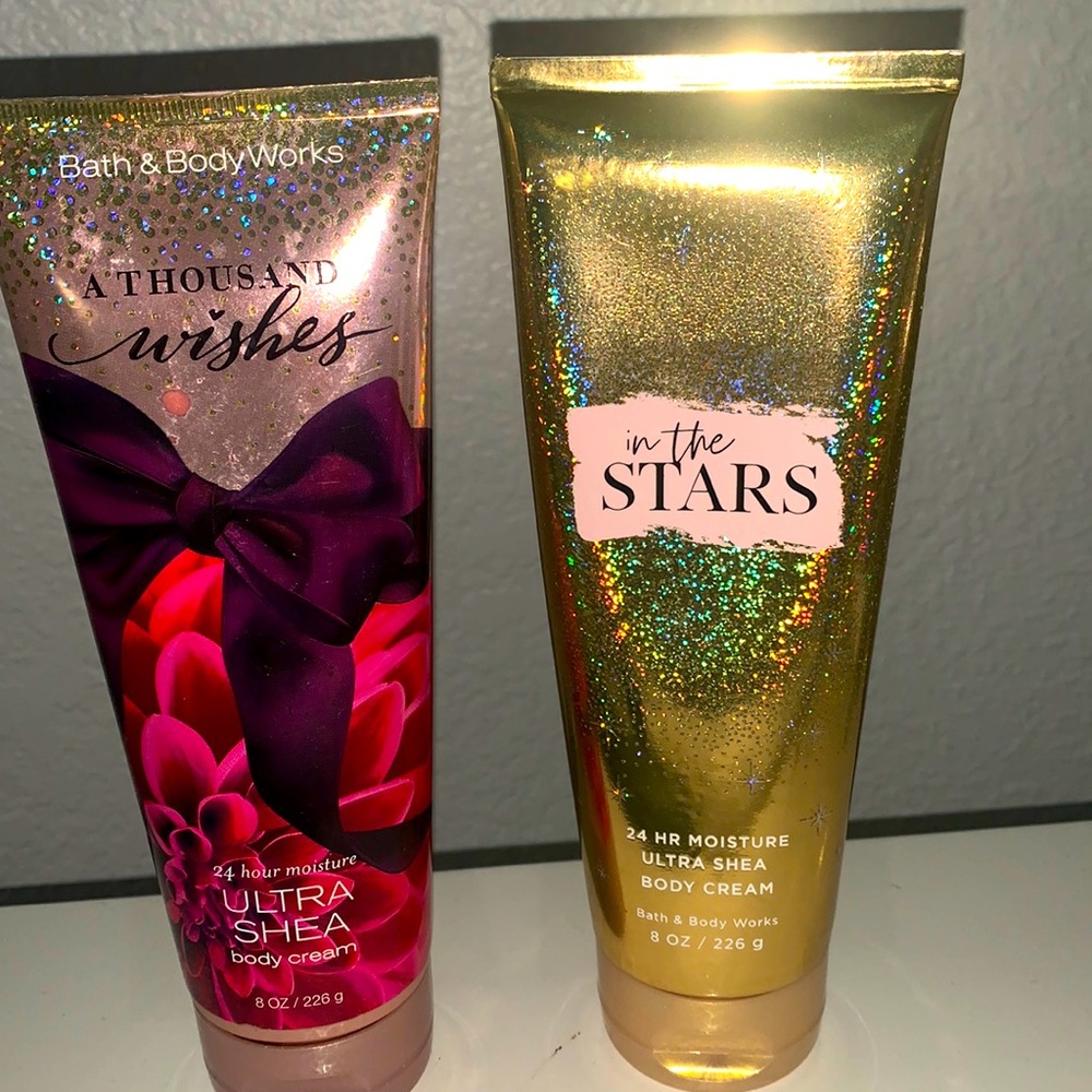 Two brand new bath and body works body cream